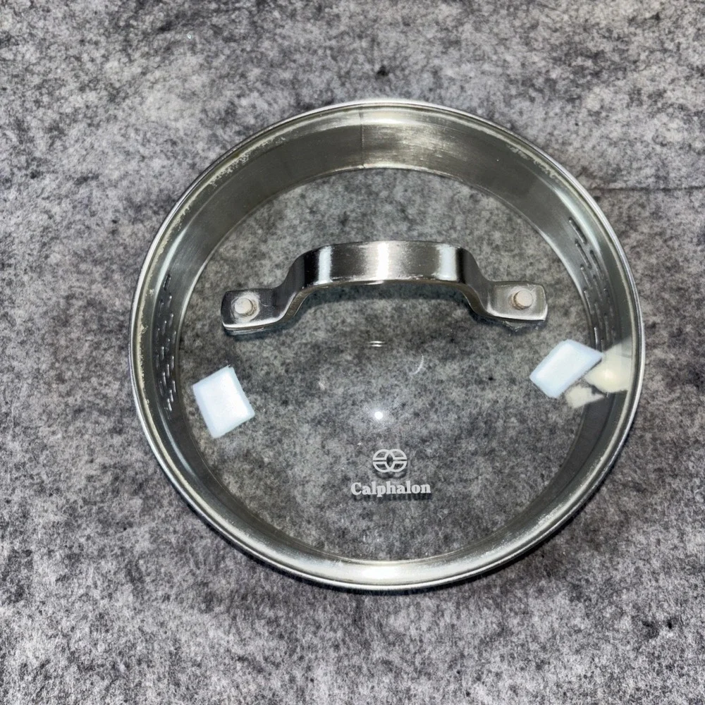 Calphalon Saucepan Glass Pot Lid Stainless Drain Vented Sides 6.5